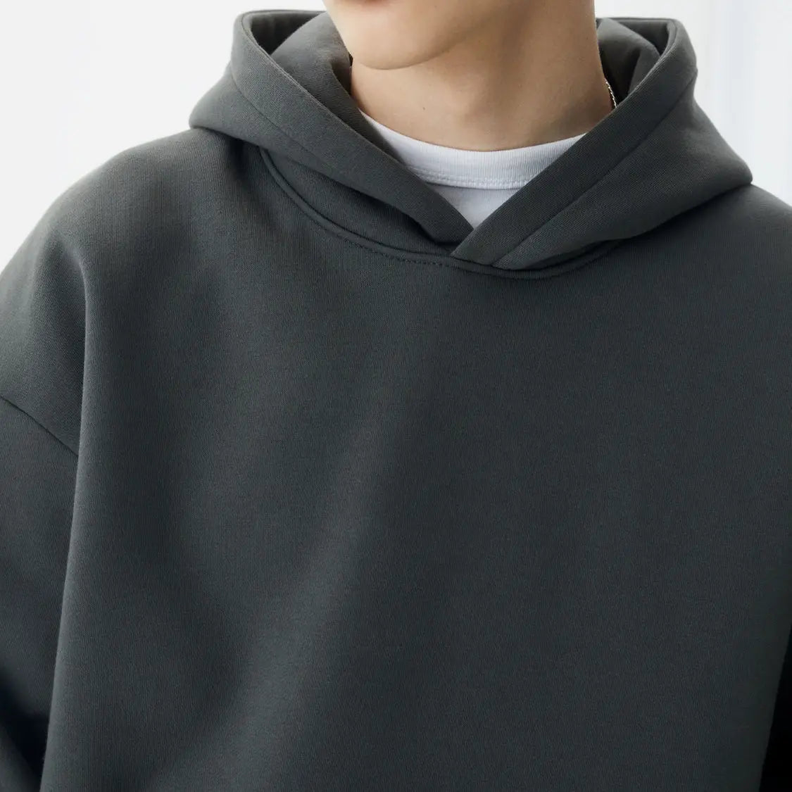 Autumn and winter wholesale plain blank 350 grams oversize pullover men's winter fleece hoodie fleece hooded sweater-meg BEST buys