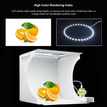 Drop Shipping PULUZ 23cm Ring LED Panel Folding Portable Light Photo Lighting Studio Shooting Tent Box Kit-meg BEST buys