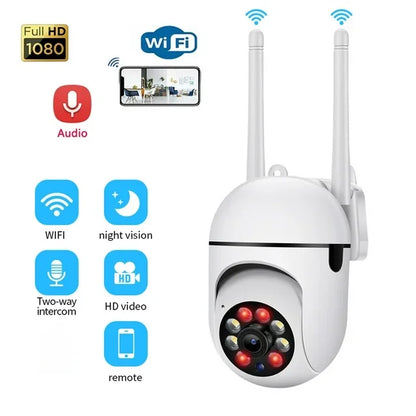 2025 Hot A7 Dual Antenna Wifi Camera 1080P HD 360 Degree Wireless Security Webcam PTZ System Outdoor Home NightVision-meg BEST buys