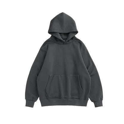 Autumn and winter wholesale plain blank 350 grams oversize pullover men's winter fleece hoodie fleece hooded sweater-meg BEST buys