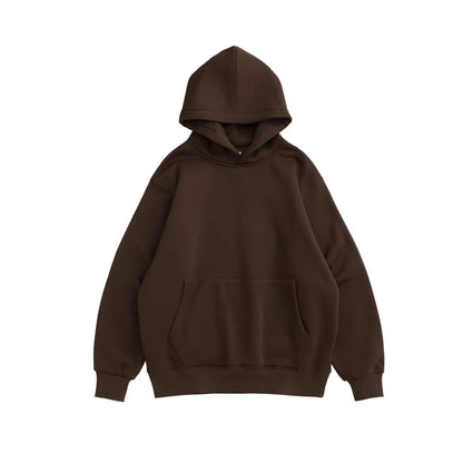 Autumn and winter wholesale plain blank 350 grams oversize pullover men's winter fleece hoodie fleece hooded sweater-meg BEST buys