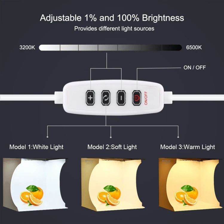 Drop Shipping PULUZ 23cm Ring LED Panel Folding Portable Light Photo Lighting Studio Shooting Tent Box Kit-meg BEST buys