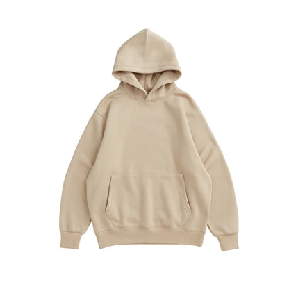 Autumn and winter wholesale plain blank 350 grams oversize pullover men's winter fleece hoodie fleece hooded sweater-meg BEST buys