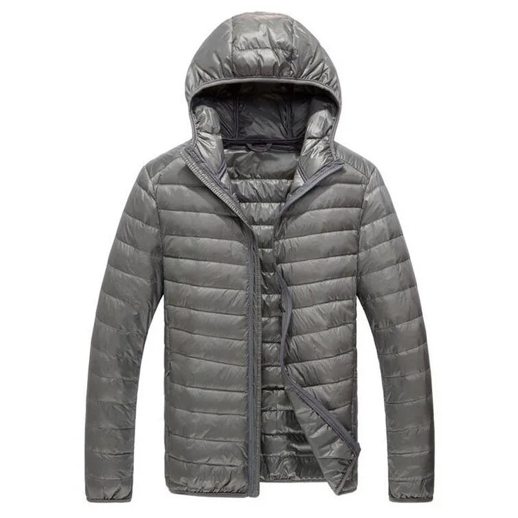 Men's All-Season Ultra Lightweight Packable Down Jacket Water and Wind-Resistant Breathable Coat Size M-5XL Men Hoodies Jackets-meg BEST buys