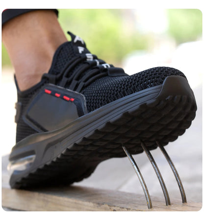 Dropshipping Men Steel Toe Work Indestructible slip Resistant Lightweight Construction Sneakers Women Safety Shoes-meg BEST buys
