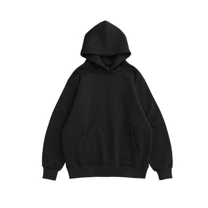 Autumn and winter wholesale plain blank 350 grams oversize pullover men's winter fleece hoodie fleece hooded sweater-meg BEST buys