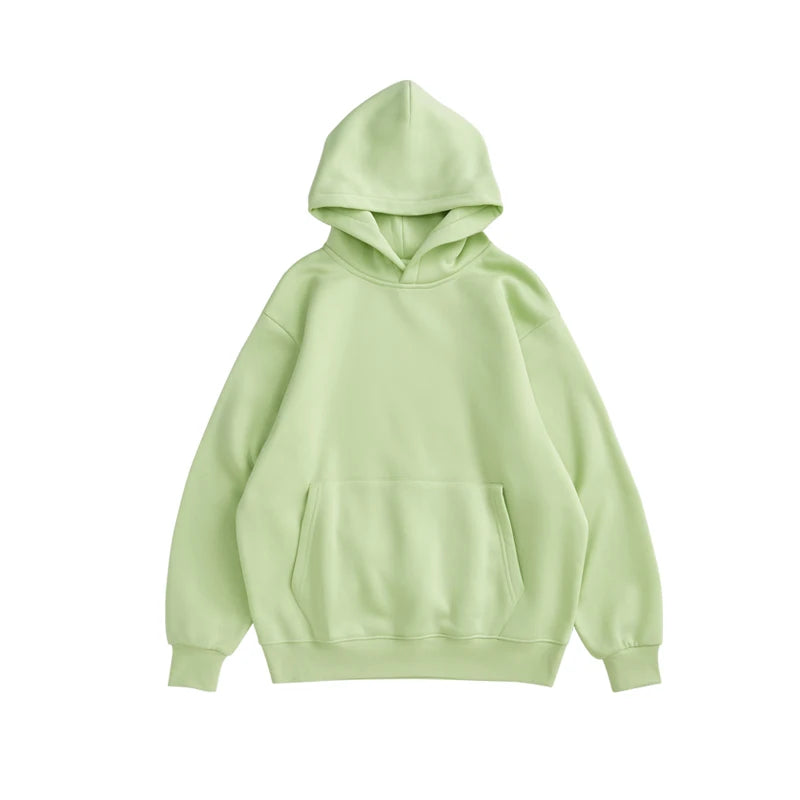 Autumn and winter wholesale plain blank 350 grams oversize pullover men's winter fleece hoodie fleece hooded sweater-meg BEST buys