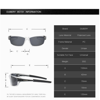 DUBERY D620 New Retro Men Polarized Sunglasses Men Daily Leisure Travel Anti-Glare UV400 Outdoor Goggles Sports Sun Glasses-meg BEST buys