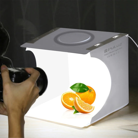 Drop Shipping PULUZ 23cm Ring LED Panel Folding Portable Light Photo Lighting Studio Shooting Tent Box Kit-meg BEST buys