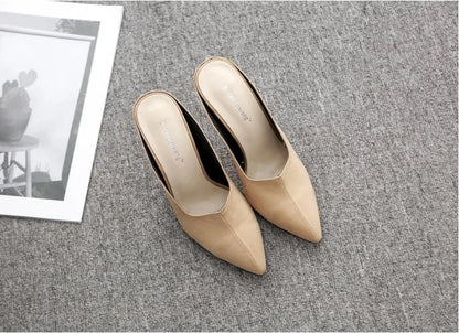 Wholesale heels 2020 women stiletto court shoes pointed Toe mature Ladies shoes Summer Footwear high heel sandals fashion heels-meg BEST buys