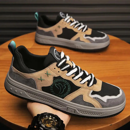 Casual shoes men's leather board shoes trendy men's fashion soft leather men's shoes cowhide all-match loafers-meg BEST buys