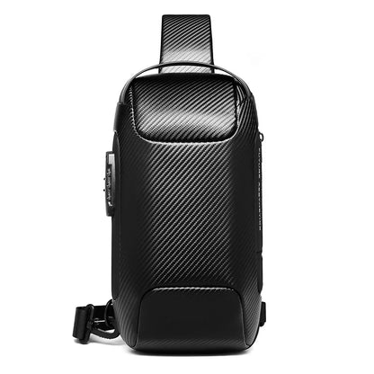 Factory hot sell custom carbon fibre shoulder wholesale mens sling bags crossbody waterproof Chest Bag men sling bag-meg BEST buys