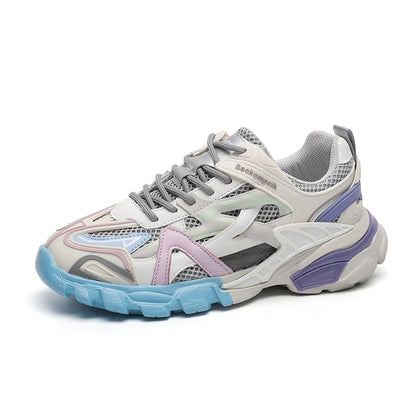 Platform Sneakers Women Shoes Casual Lace Up Thick Sole Single Shoes Woman Sports Vulcanized Shoes-meg BEST buys