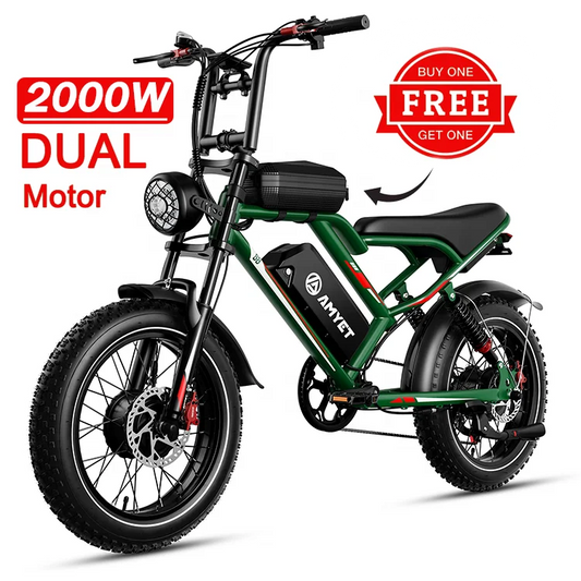 US Warehouse 2000W New High Speed 20inch Hydraulic brake Adults Electric Bike With 25AH Dual Motor Electric Motorcycle Bicycle-meg BEST buys