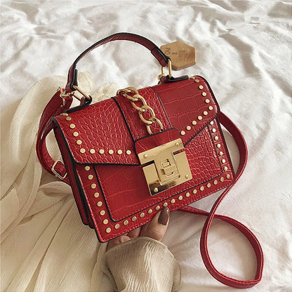 Luxury fashion designer alligator leather purses and handbags ladies hand bag womens shoulder for women-meg BEST buys