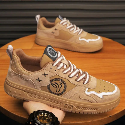 Casual shoes men's leather board shoes trendy men's fashion soft leather men's shoes cowhide all-match loafers-meg BEST buys