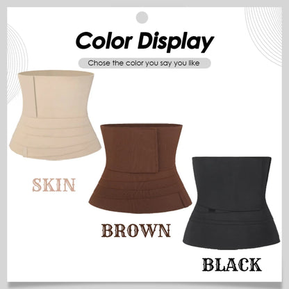 OEM Service Tummy Trimmer Body Shaper Waist Trainer Bandage Tummy Wrap Belly Binding Waist Wrap Band Wrap Waist Trainer-meg BEST buys