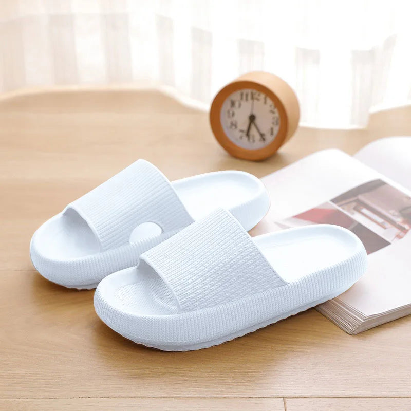 New Light Weight Anti-Slip Women Sandals Soft Thick Sole House Slides Pure Color Indoor EVA Slippers-meg BEST buys