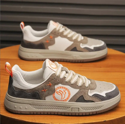 Casual shoes men's leather board shoes trendy men's fashion soft leather men's shoes cowhide all-match loafers-meg BEST buys