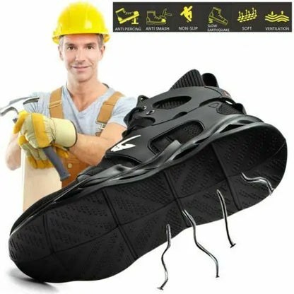 Hot Selling Industrial Protective Breathable Work Boot Casual Trainers Steel Toe Safety Shoes for Men Women-meg BEST buys