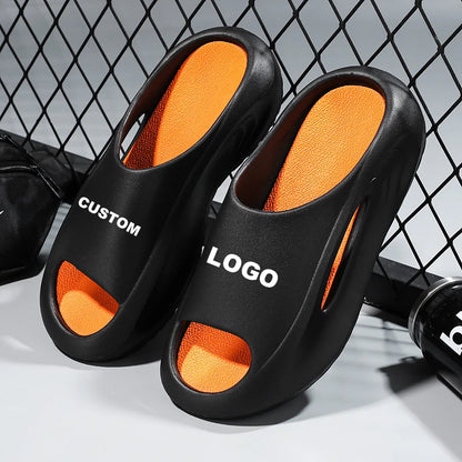 OEM Custom custom slides large outdoor Men slide Slippers Flip Flops ndoor slippers Women Sandals unisex slide for sale-meg BEST buys