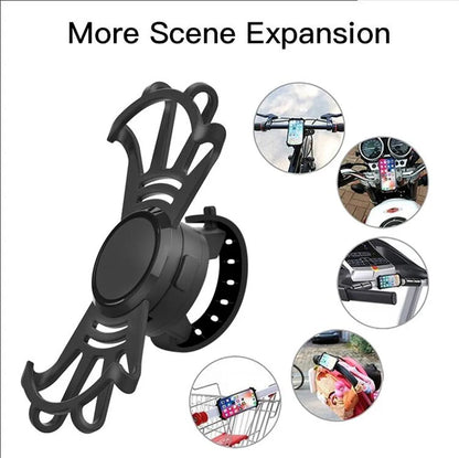High Quality Universal Silicone Clip Bike Scooter Phone Holder Bicycle Sand Support Motorcycle Mount For Smartphone-meg BEST buys