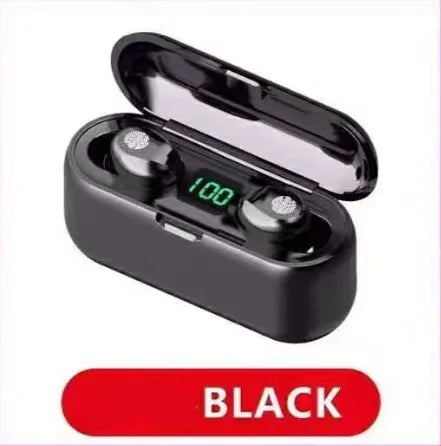 F9-36 F9-32 F9-01 F9 F9-5 F9-5C F9-4 Dropshipping Shopify TWS Wireless BT V5.0 Headset with Digital Display Charging Case-meg BEST buys