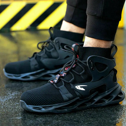 Hot Selling Industrial Protective Breathable Work Boot Casual Trainers Steel Toe Safety Shoes for Men Women-meg BEST buys