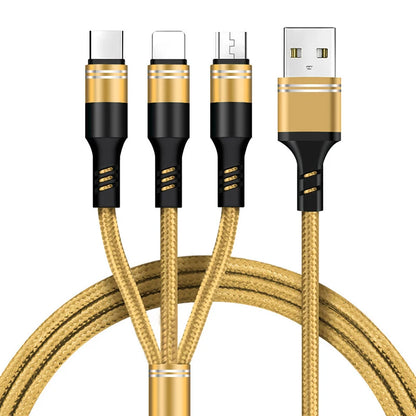 Free sample 2021 On Stock Wholesale 3 In 1 Fast Charging Cable Micro usb fast charging cable-meg BEST buys