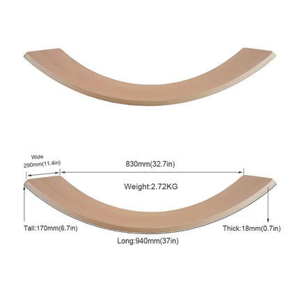 wholesale gym custom adults workout trainer wobble fitness beam surf montessori game kids wood toy balayage wooden balance board-meg BEST buys