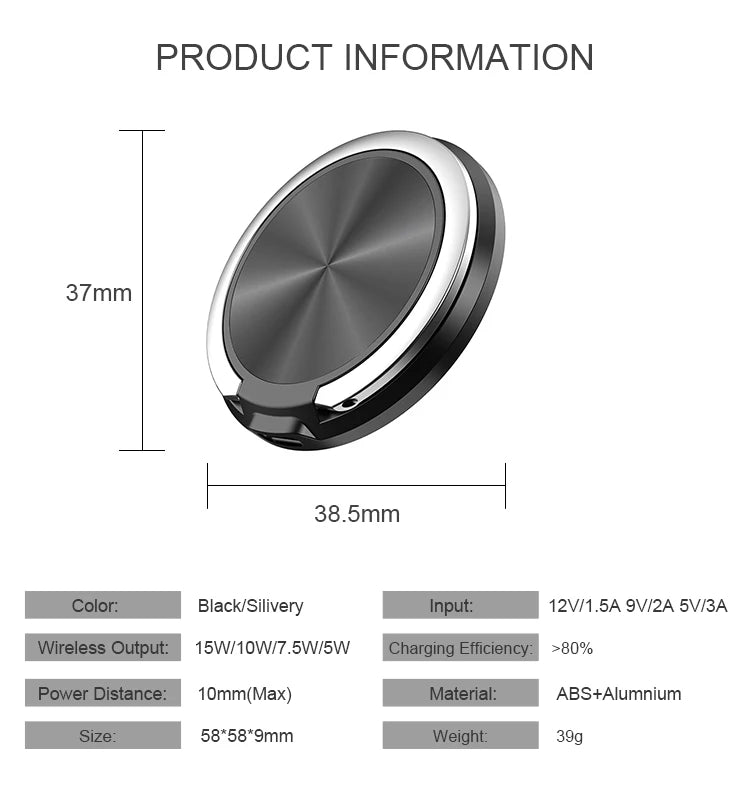New Technology Air Absorption Cooling Magnetic Wireless Multifunction Magnetic Cell Phone Chargers Smart Mobile Phone OEM Qi 39g-meg BEST buys