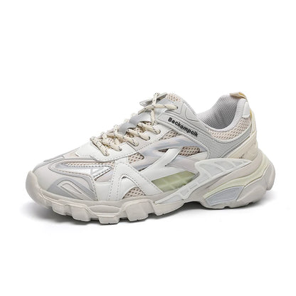 Platform Sneakers Women Shoes Casual Lace Up Thick Sole Single Shoes Woman Sports Vulcanized Shoes-meg BEST buys