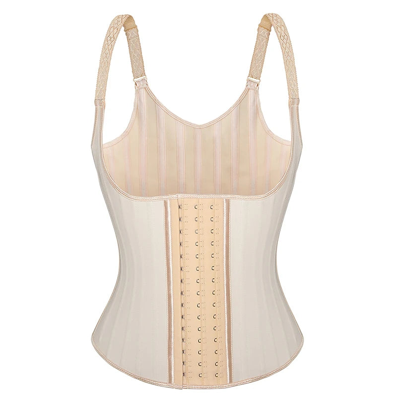 25 Steel Boned 3 Hook Latex Breathable Shapewear waist training Women Underwear Fajas Colombianas Corset vest With Hook chile-meg BEST buys