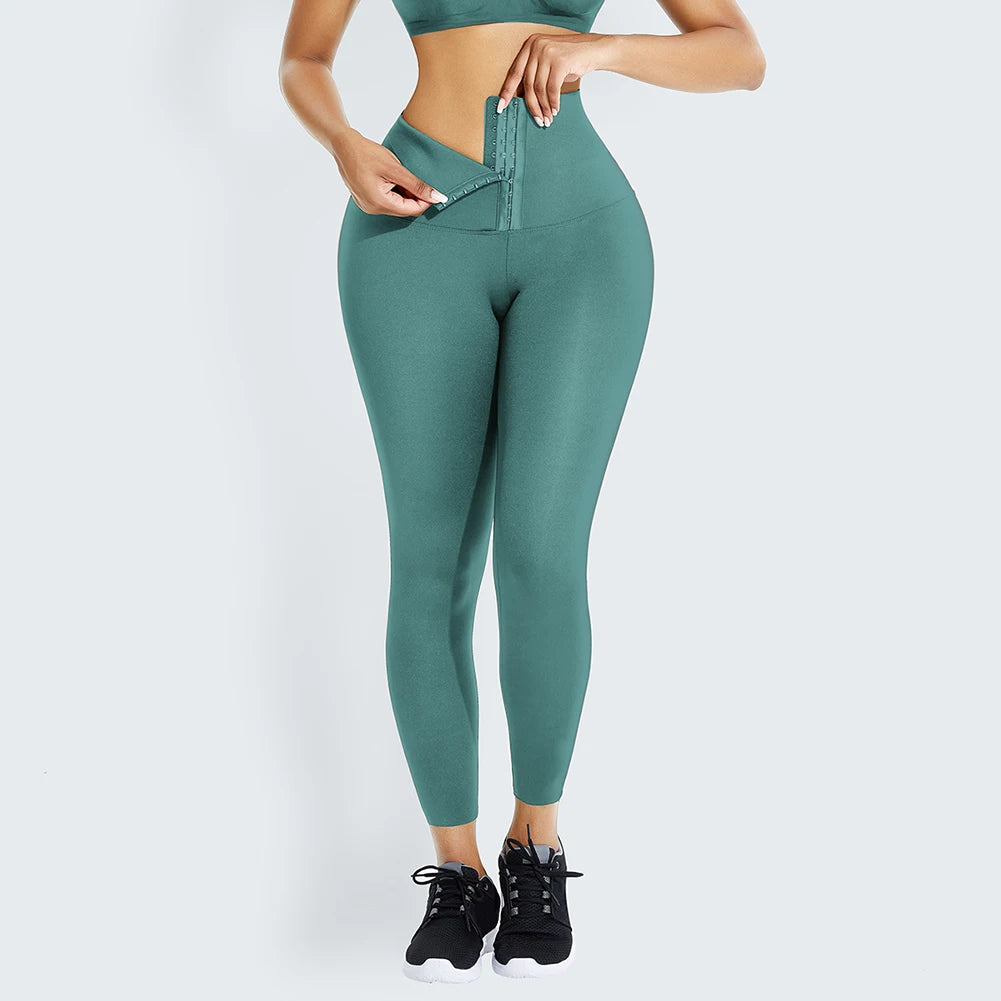 HEXIN Custom Logo Summer New Listing Adjustable Hooks Waist Trimmer Trainer Leggings Butt Lifter Shorts For Women-meg BEST buys
