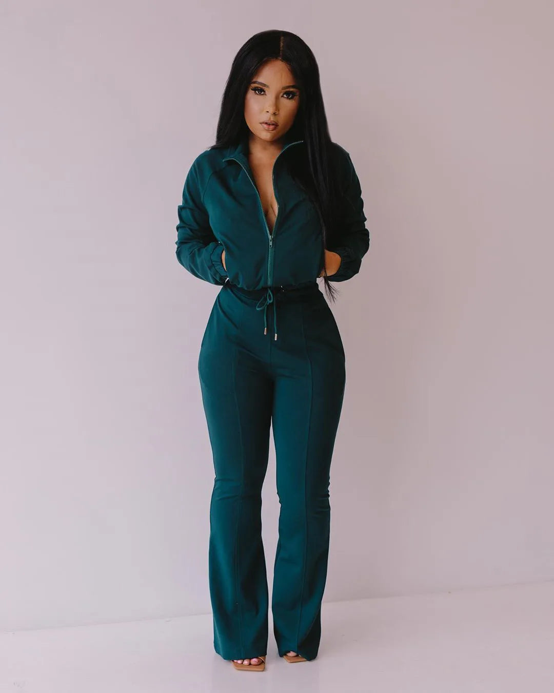 Custom Fall Clothing Track Suit Women Tracksuit Plain Private Label Sweat Suit Jogging Suit Set-meg BEST buys