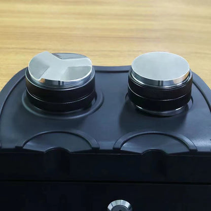 51mm 54mm 58mm Custom 304 Stainless Steel Adjustable 3 Leaf Base Coffee Leveler Dual Head Espresso Coffee Distributor-meg BEST buys