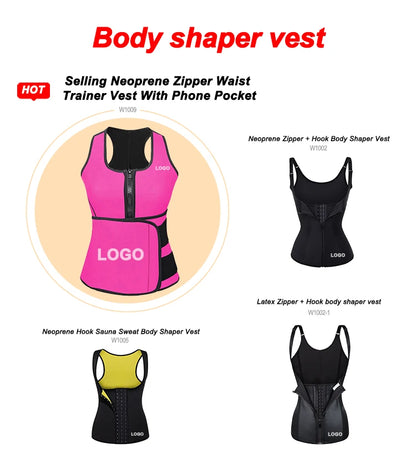 custom logo support breathable waist trainer body shaper sweat vest corset slimming belt for women weight loss-meg BEST buys