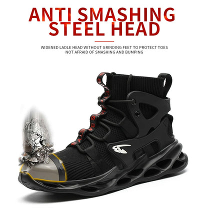 Hot Selling Industrial Protective Breathable Work Boot Casual Trainers Steel Toe Safety Shoes for Men Women-meg BEST buys