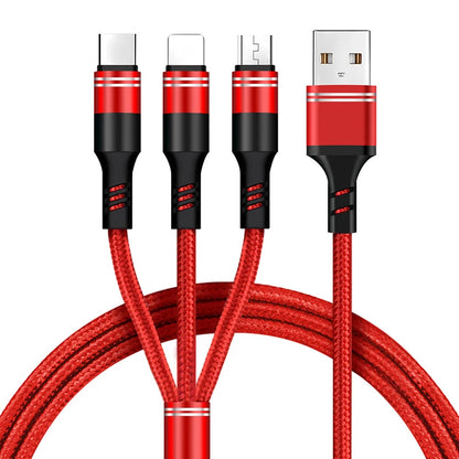 Free sample 2021 On Stock Wholesale 3 In 1 Fast Charging Cable Micro usb fast charging cable-meg BEST buys