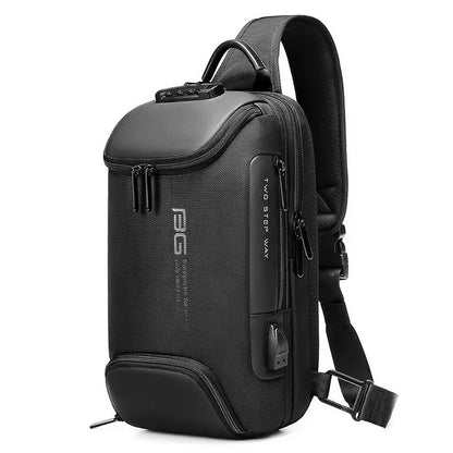 Factory new design usb men fashion travel waterproof portable men shoulder crossbody sling bag-meg BEST buys