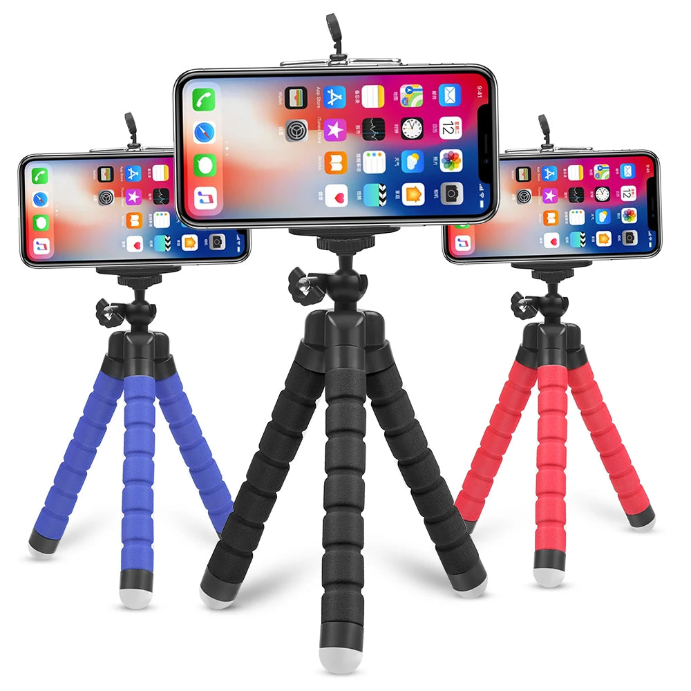 2020 drop shipping Flexible Sponge Mini Tripod With Remote Shutter For smartphone mini Camera Phone Holder clip stand-meg BEST buys