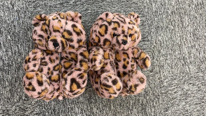 2021 new arrivals Latest Hot Popular Winter Warm Cotton Home Plush All-inclusive Teddy Bear Slippers-meg BEST buys