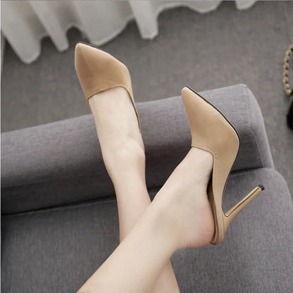 Wholesale heels 2020 women stiletto court shoes pointed Toe mature Ladies shoes Summer Footwear high heel sandals fashion heels-meg BEST buys