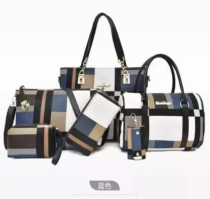 Fashion Ladies Bag Handbags Sets 6 in 1 Handbag for Women-meg BEST buys