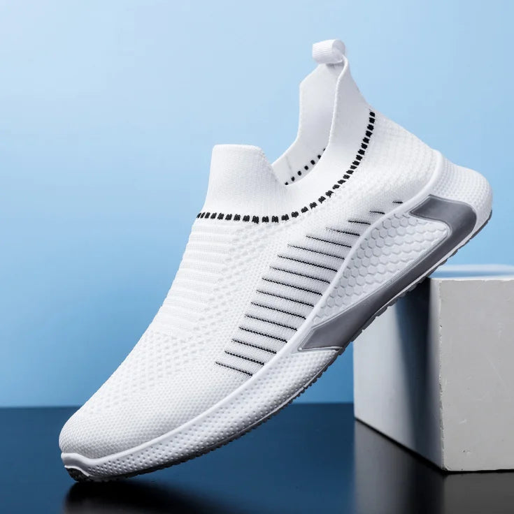 Anti slip breathable big size mens casual sports running walking style shoes loafers sock sneakers for men-meg BEST buys