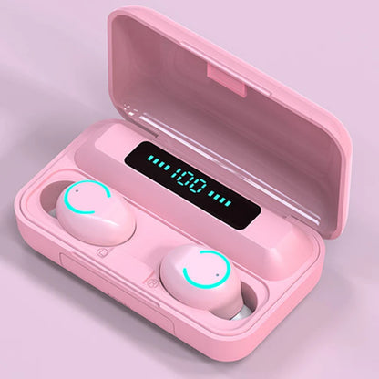 Wireless Headset Audifonos F9 Mini Waterproof Headphones Noise Cancelling Stereo Wireless Blue tooth Earbuds F9-9 Tws Earphone-meg BEST buys