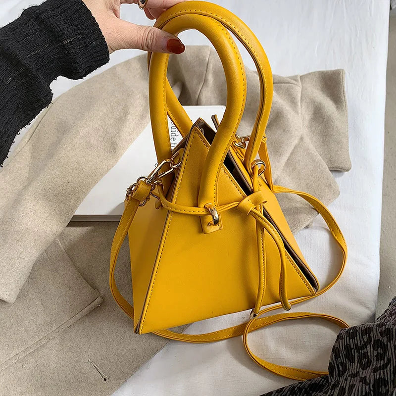 2021 New Designer Bags Famous Brand Triangle Shape chain bucket cross body bucket hand bags women handbags-meg BEST buys