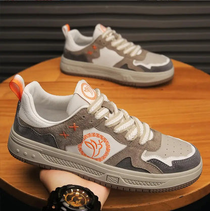 Casual shoes men's leather board shoes trendy men's fashion soft leather men's shoes cowhide all-match loafers-meg BEST buys