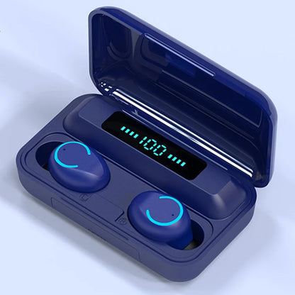 Wireless Headset Audifonos F9 Mini Waterproof Headphones Noise Cancelling Stereo Wireless Blue tooth Earbuds F9-9 Tws Earphone-meg BEST buys