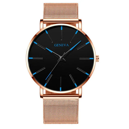 2021 Minimalist Men's Fashion Ultra Thin Watches Simple Men Business Stainless Steel Mesh Belt Quartz Watch relogio (KWT2236)-meg BEST buys